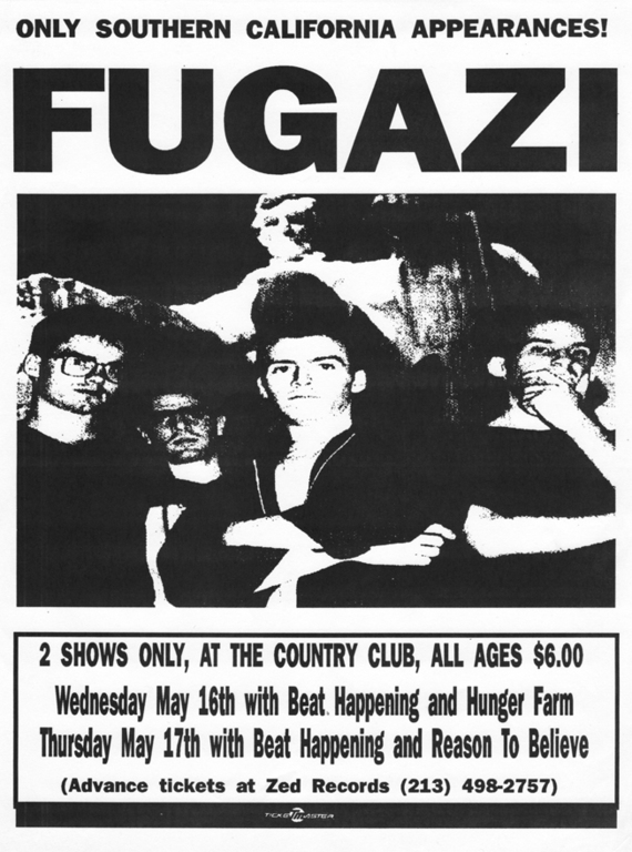 Fugazi Live Series: Reseda, CA USA 5/16/90